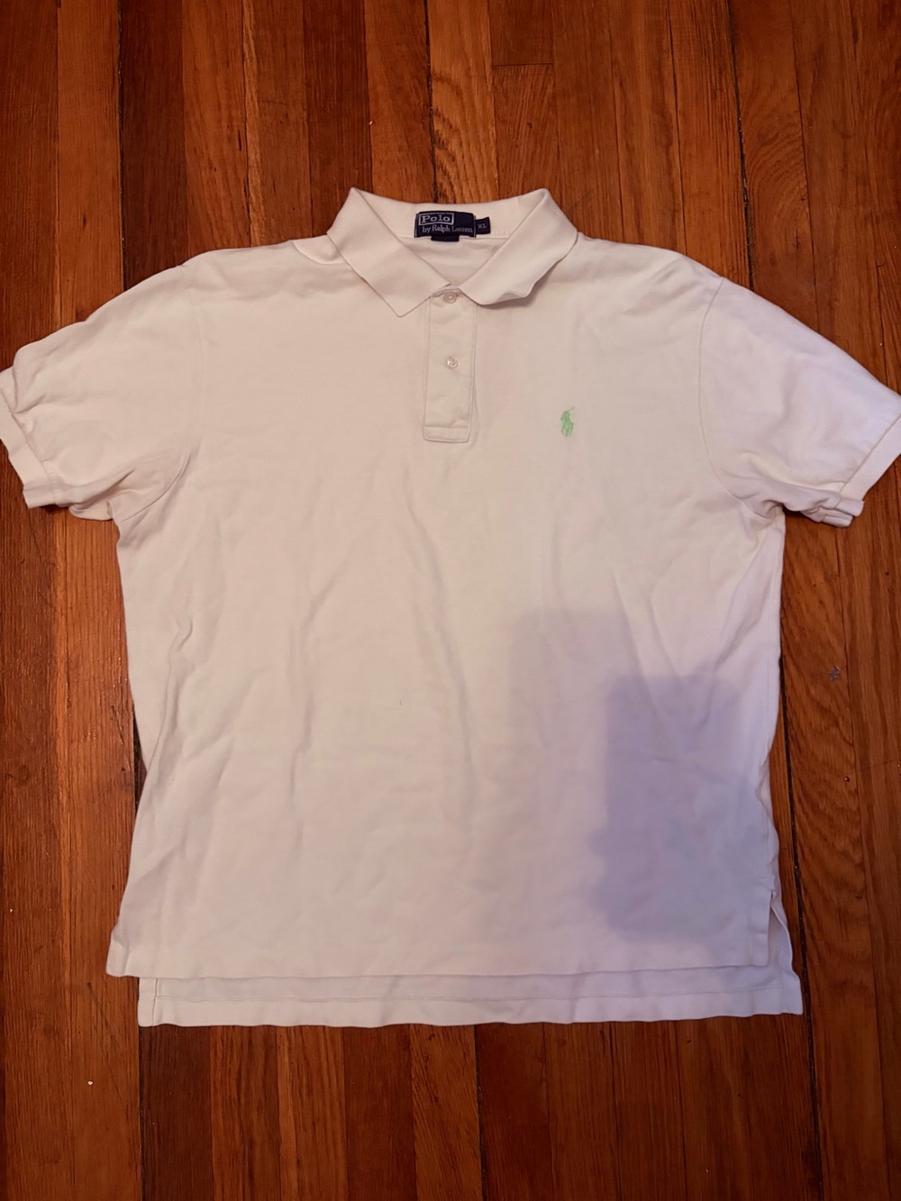 Ralph Lauren White Polo with Mint Green Pony Embroidery